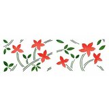  Šablona XL Listi in cvetje 22x67 cm RABLJENO | Shoptok.si
