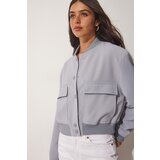 Happiness İstanbul Jacket - Gray - Regular fit Cene