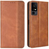 INORCO Za TCL 40 XL retro PU usnjena preklopna torbica za telefon, stojalo, denarnica Folio torbica za telefon, (22033223) Cene