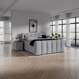 Premium Living Postelja Boxspring Elysia, Svetlo Siva, 180x200 | Shoptok.si