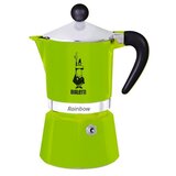 Bialetti Kuhalnik espresso Rainbow "6 skodelic" - Zelena | Shoptok.si