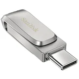 Sandisk Ultra Dual Luxe USB pomoćna memorija smartphone/tablet srebrna 512 GB USB-C™ USB 3.1 (gen. 1)