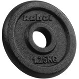 Rebel Active set utega od lijevanog željeza 4x1,25 kg, rupa 31 mm, klasična ploča | shoptok.hr