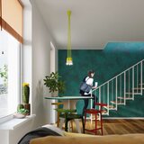  Sollux SL.0580 - Viseći luster DIEGO na sajli, 5xE27/60W/230V, žuti | Eponuda.com