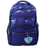 Školski ruksak s printom dinosaura T-REX 20L - tamno plavi | shoptok.hr