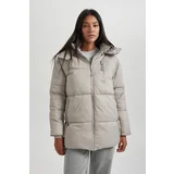 Defacto Waterproof Relax Fit Hooded Puffer Jacket