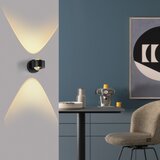 SCHÖNER WOHNEN 19331-18 - LED zidna svetiljka CHIA 2xLED/2W/230V crna | Eponuda.com