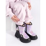 Shelvt Girls' quilted snow boots with gloss | shoptok.hr