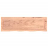  Zidna polica svjetlosmeđa 100x30x(2-4) cm obrađena hrastovina | shoptok.hr