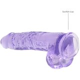 REALROCK Realistic Dildo with Balls 9" 22 cm Purple | shoptok.hr