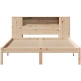  Krevet s regalom za knjige bez madraca 135x190 cm od borovine | shoptok.hr
