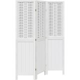 Maison Chic Paravan - Sobne pregrade 3-delni bel trden les pavlovnije, (22111826) | Shoptok.si