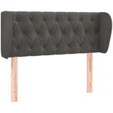  Vzglavje z ušesi temno sivo 93x23x78/88 cm žamet, (20738298) | Shoptok.si