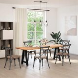  Noge za blagovaonski stol A-oblika 2 kom Crne 50 x (72-73) cm Čelik | shoptok.hr