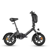 Mini zložljivo električno kolo T16 Pro, 14", 250 W 36 V 7,8 Ah, za vožnjo na delo, črno, (5000234090)