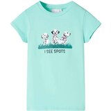  Dječja majica svijetla boja mente | shoptok.hr