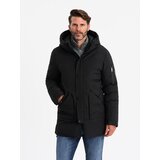 Ombre Men's long seasonal outdoor style jacket - black cijene