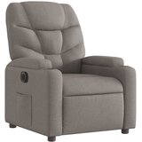  Električni naslonjač od tkanine smeđesivi | shoptok.hr