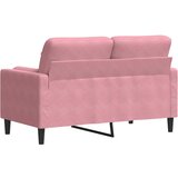  Dvosjed s ukrasnim jastucima ružičasti 120 cm baršunasti | shoptok.hr