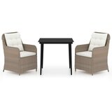  3-dijelni vrtni blagovaonski set smeđi | shoptok.hr