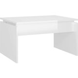  Stolić za kavu visoki sjaj bijeli 68 x 50 x 38 cm od iverice | shoptok.hr