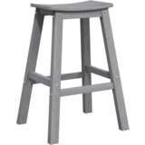 vidaXL barski stoli 2 kosa Svetlo siva HDPE | Shoptok.si