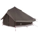 Tipi šator Smeđa siva 700 x 700 x 395 cm Poliester i čelik | shoptok.hr