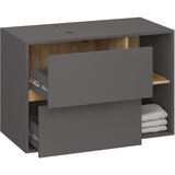 AKORD Vami Omarica Pod Umivalnikom, 2 Predala, 2 Polici In Izrezi Za Umivalnik, Grafitno Siva/Hrast Artisan, (5000332649) | Shoptok.si