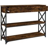  Konzolni stol boja hrasta 100x28x75 cm od konstruiranog drva | shoptok.hr