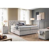 Modern Living Postelja Boxspring Carmen, Barva Šampanjca, 180x200 | Shoptok.si
