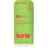 Sunly Kids Watermelon & Coco mineralna zaščitna krema za obraz in telo v paličici SPF 50+ 60 g