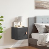 Maison Chic Stenska omarica - Zidna omarica siva 31,5x30x30 cm trdna borovina iu408, (22063524) | Shoptok.si