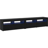 TV ormar 2 pcs Crni hrast 210 x 35 x 40 cm Konstruirano drvo | shoptok.hr
