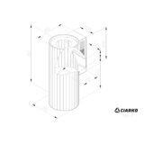 CIARKO DESIGN zidna napa ROTO GOLD STEEL | shoptok.hr