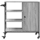  Kuhinjska kolica boja hrasta 87,5x38,5x84,5cm konstruirano drvo | shoptok.hr