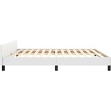  Okvir za krevet s uzglavljem bijeli 160x200 cm od umjetne kože | shoptok.hr
