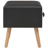  Noćni ormarići 2 kom crni 40 x 35 x 40 cm od umjetne kože | Eponuda.com