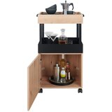 M&amp;ouml;max Servirni Voziček Home Bar, Barva Hrasta, Črna Slike