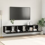 vidaXL TV omara set Črni hrast Inženirski les Srednje TV omara | Shoptok.si