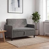 SOFA s pohranom Tamnosiva 122 x 78 x 87 cm Poliester | Shoptok.si