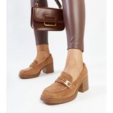 Gemre Brown block heels Aludra | Shoptok.si