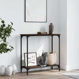  Konzolni stol smeđa boja hrasta 75x30 5x75 cm konstruirano drvo Cijene