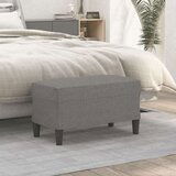  Klupa tamnosiva 70 x 35 x 41 cm od tkanine - Tamno siva 70 x 35 x 41 cm | shoptok.hr