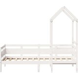  Dnevni krevet s krovom bez madraca bijeli 80x200cm masivno drvo | shoptok.hr
