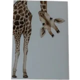 Akvarelna kartica - Giraffe