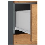 Støraa Visoka in ozka kopalniška omarica v hrastovem dekorju v naravni barvi 180x35 cm Malika – | Shoptok.si