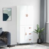 vidaXL Visoka komoda bijela 69 5x34x180 cm konstruirano drvo | shoptok.hr
