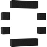  Komplet TV omaric 8 pcs 120 x 30 x 30 cm Črni hrast, (5000247650) | Shoptok.si