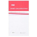 NARODNE NOVINE-UT XII-7/C-NCR PROMET I ZAKLJUČNO STANJE - KNJIGA ŠANKA; Blok 100 listova, 19,5 x 34 cm | shoptok.hr
