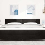  LED vzglavnik z gumbi, črn, 90 cm, žamet, (22052831) | Shoptok.si